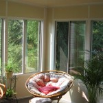 tall windows installed in custom designed sun room