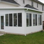 sun room addition installed for backyard