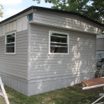 installation of siding for mobile home